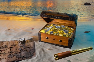 small treasure chest